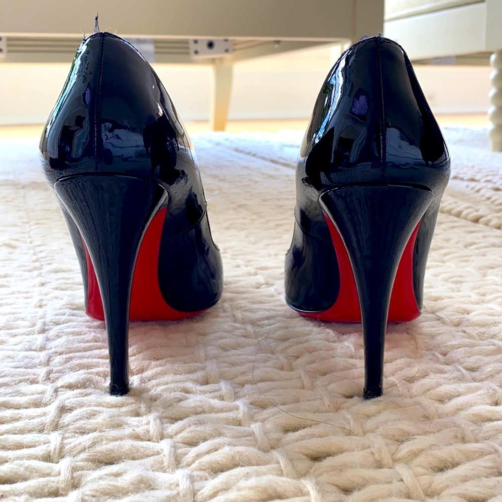 Christian Louboutin Black Patent Pumps Size 38